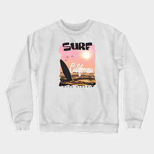 Surf - California Wave Riders - Surfer's Crewneck Sweatshirt